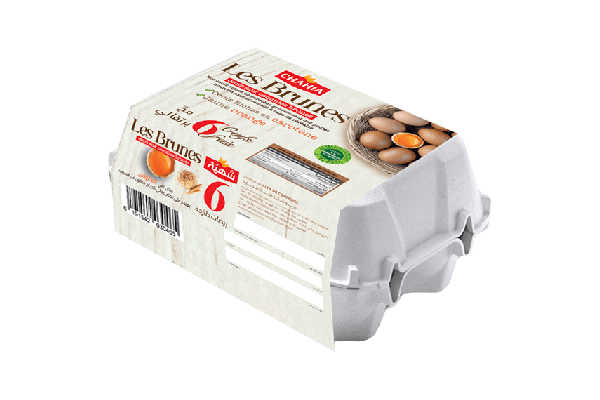 Les Brunes Paquet de 6 oeufs