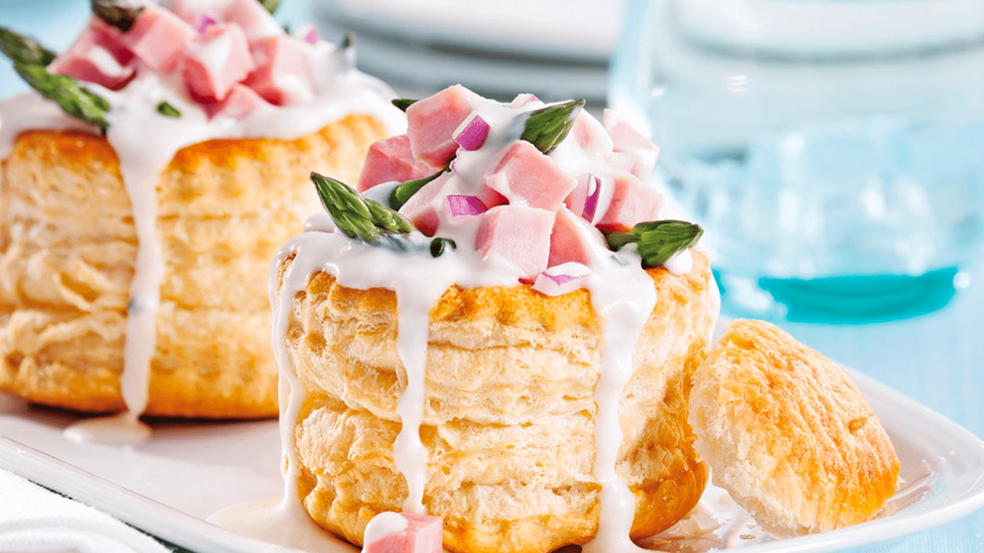 Vol-au-vent au Jambon et au Fromage